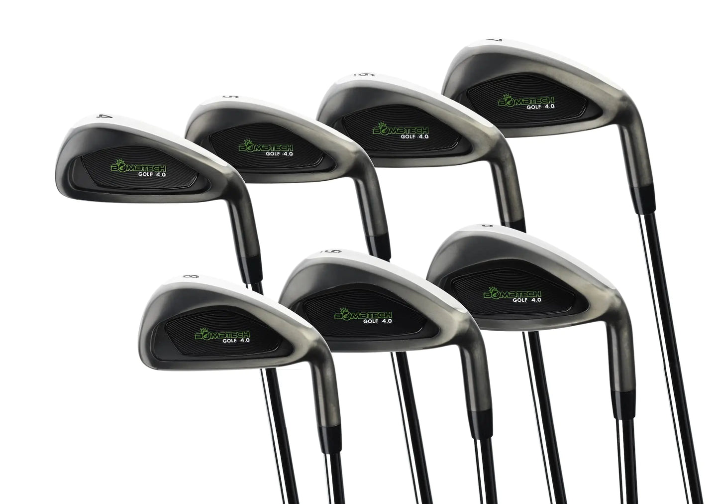 BombTech Golf 4.0 Iron Set - Black (Stiff)