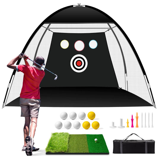 10x7ft Durable Golf Practice Net for Backyard Driving & Garage
