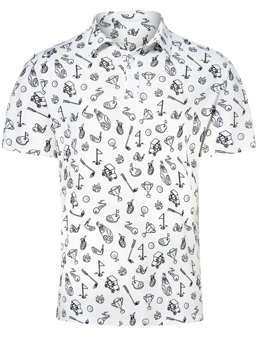 AceShot Men's Golf Polo