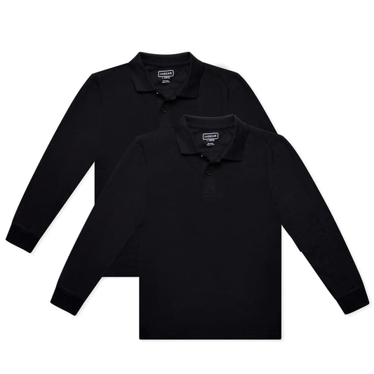 Boys Long Sleve Polo Shirt 2 pck